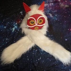 Princess mononoke hood and mask cosplay set